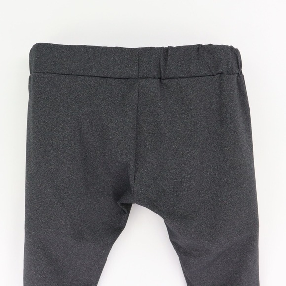 Matty M Leggings Mid Rise Womens XL Gray Heathered Nylon Stretch Elastic Waist - Picture 3 of 5